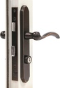 Larson Certified Storm Door Revere Mortise Aged Bronze Handle Set, Storm Door Handle Replacement with Keyed Deadbolt