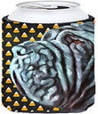 Caroline's Treasures LH9547TBC Neapolitan Mastiff Candy Corn Halloween Tall Boy Hugger Can Cooler Sleeve Hugger Machine Washable Drink Sleeve Hugger Collapsible Insulator Beverage Insulated Holder