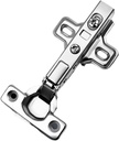 26mm Hydraulic Soft Close Cabinet Hinges - Premium Nickel-Plated Hidden Hinges for Kitchen and Bathroom Cabinets(Half Overlay)