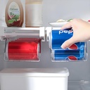 Refrigerator Drawer Can Organizer, Hanging Pull Out Shelf Storage for Soda, Egg, Fruit, Vegetable, Meat - Transparent Container Fits All Fridges