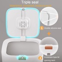 Rice Dispenser Food Storage Container Sealed Moisture Proof with Measuring Cup for Kitchen Pantry Household, BPA-Free (5kg)