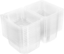 50pcs Cake Box Cupcake Container for Muffins Bakery Storage for Events Celebrations Keeps Cakes Fresh during Transport