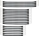 XSTRAP STANDARD 20 Pack Multiple Size Natural Rubber Tarp Bungee Straps 100% EPDM Tie Down Cords with S Hooks Heavy Duty Ideal for Securing Tarps