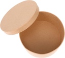 FRCOLOR 1Set Round Kraft Paper Cookie Box Durable Baking Containers for Treats Sweets Desserts for Cookies Cupcakes Candy for Parties Events