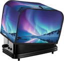 Northern Lights 2 Slice Toaster Covers Dustproof Splash-Proof Bread Machine Cover Fingerprint Protectors Small Washable Kitchen Appliance Cover Universal Size