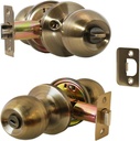 Constructor CON4161 Chronos Privacy Door Lever Lock Knob Handle Set, Antique Bronze, 24 Piece