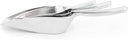 Fox Run Brands Aluminum Ice Scoop, 3-Piece Set, Silver