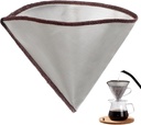 Kichvoe Espresso Coffee Filter Stainless Steel Ultra Fine Mesh Permanent Cone Coffee Filters Reusable Coffee Filter for Tea Fruit Infuser Iced Coffee Maker Coffee Concentrate
