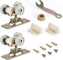 Pocket Door Commercial Grade Hanger Fits Johnson Part #1125 & Upgrades #1500 Hardware Kit, 1" Nylon Ball Bearing, 1-1/4" C.T.C, Min. 1" Thick Doors, 200lbs Capacity.
