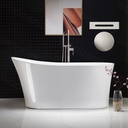 WOODBRIDGE B0083-B/N-Drain&O Bathtub, Brushed Nickel