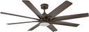 Hinkley Concur 66" Indoor/Outdoor Smart Ceiling Fan with Light + Remote - Modern Windmill Style, Integrated LED, Composite Fan Blades - Metallic Matte Bronze