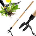 Detachable Stand Up Weed Puller Tool with Long Handle, Dandelion Weed Puller Tool Stand Up Heavy Duty, Garden Weed Remover Tool Long Handle, Weeding Tools Gardening Long Handle (Wood 44in)