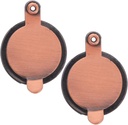Gadpiparty 2pcs Copper Peephole Covers for Front Installation Privacy Accessory -Peeping Door Viewer Suitable for Home and Office Use Protects Your Privacy and Security