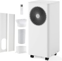 ARLIME 8200 BTU Portable Air Conditioner for Room up to 350 Sq.Ft, 3-in-1 Stand up AC Unit w/Dehumidifier, Fan, Sleep Modes, 24H Timer and Remote Control, Window Installation Kit Included (8200 BTU)