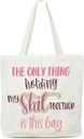 Funny Tote Bag, The Only Thing Holding My Funny Together, Women's Canvas Reusable Shopping Bag, Perfect for Shopping, Traveling, or Daily Use
