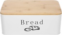 Luxshiny Vintage Bread Box for Kitchen Countertop Airtight Carbon Steel Storage Holder Breathable Bread Container with Lid Practical Organizer and Pastries