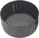 Air Fryer Basket, 2.6l Universal Air Fryer Tray Steel Reusable Air Fryer Parts Non Stick Air Fryer Replacement Basket Air Fry Basket for Frying Baking Grilling Black