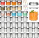 Alotpower 4 oz Mini Mason Jars with Lids 40pack, Empty Small Mason Jars with Lids and Bands for Jam Herbs Spice Honey Storage(4 fl. oz, Set of 40)