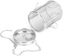 Seasoning Strainer, Stainless Steel Seasoning Strainer Soup Seasonings Seperation Basket Filter for Home Kitchen Restaurant (10 X10 CM)