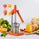 Cast Iron Juicer Hand Press, Heavy Duty Countertop Lime Citrus Crush Machine, Manual Juicer Stainless Steel Squeezer, Home and Kitchen, Easy to Clean for Oranges Lemons Limes(Orange)