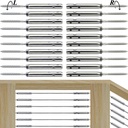 Swageless Tensioners for Wood Posts Cable Railing Hardware Kit, for 1/8 Stainless Steel Cable Rrailing System, Swageless Lag Screws Left & Right 10 Pairs