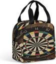 Dart Board Lunch Bag Reusable Lunch Box Insulated Keep Warm Bento Box for Women/Men Work Ravel
