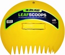 Rugg Original Leaf Scoops, Large Size Hand Rake Claws for Debris & Yard Waste Pick Up, Yellow, (One Pair)