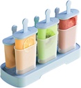 Popsicle Molds Set 6 Pieces Ice Popsicle Maker-BPA Free,Easy-Release Ice Pop Molds,Homemade Ice Cream Molds (Blue)