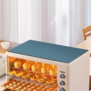 Microwave Top Cover Mat, Dustproof Non-Slip Oven Mat, Cuttable Heat Resistant Kitchen Counter Protector Mat (Blue, 24''x24'')