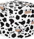 Cow Air Fryer Cover Dust Cover Black White Air Fryer Covers for Kitchen Counter Machine Washable Crock Pot Cover Kitchen Home Decor(Large)
