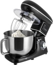 Stand Mixer 1350W Electric Tilt-Head Mixer with 6.5 QT Stainless Steel Bowl, 6 Speed with Pulse Kitchen Mixer, Food Mixer with Dough Hook, Flat Beater, Whisk, Splash Guard (Black)
