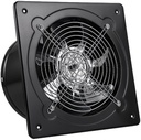 Ventilation Fan, 4/6 Inch Exhaust Fan High Speed Household Kitchen Bathroom Ceiling Ventilator Silent Air Extractor for Vent Bathroom, Kitchen(Black,6 inch)