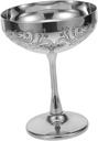 Stainless Steel Ice Cream Cup Goblet Decorated Dessert Bowl Foot Reusable Dessert Cups for Ice Cream and Yogurt Suitable for Parties and Bars