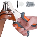 Heavy Duty Grommet Tool Kit, 500 pcs 1/4 Inch 6mm Grommets, Eyelet Tool, Press for Tarp, Grommet Kit, Fabric, Banner, Canvas, Leather, Tents, Vinyl