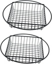 2Pcs Stainless Steel Snack Baskets Reusable Fry Baskets for Kitchen Storage Decoration Versatile Food and Desktop Organizer and Stylish Design