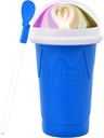 500ML Slushie Maker Cup, Magic Quick Frozen Smoothies Cups for Homemade Milk Shake Ice Cream Makers, Cooling Cups, Double Layer Squeeze Slushy Cup, Birthday Gifts for Boy, Girls,Friends,Family