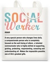 Social Worker Tote Bag Gifts for Women Social Worker Canvas Tote Bag