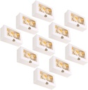 10pcs Boxes White Paper Muffin Boxes with Inserts Cavity Cupcake Containers for Showers Birthday Parties and present Packaging for Desserts and Baked Goods