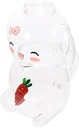 Rabbit Glass Carafe and Cup Bedside Water Carafe Glass Cup Elegant Rabbit Shape for Bedroom