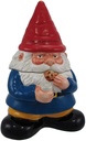 10 Inch Gnome Sweet Gnome Cookie Eating Ceramic Jar Figurine