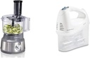 Hamilton Beach Food Processor & Vegetable Spiralizer Bundle | Electric Hand Mixer