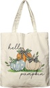 Dlzdn Fall Pumpkin Canvas Tote Bag For Women Aesthetic Shopping Grocery Bag Beach Bag Gifts for Women Teacher Bag Reusable Grocery Bag Thanksgiving Day Gift