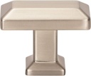Atlas Homewares Sweetbriar Lane Rectangle Knob 1 3/8 Inch Brushed Nickel