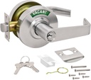Nuk3y Indio Grade 2 Commercial Duty Indicator Lever Lockset (Entry, Satin Chrome)
