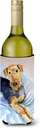 Caroline's Treasures 7335LITERK Cozy Airedale Terrier Wine Bottle Hugger Bottle Cooler Sleeve Hugger Machine Washable Collapsible Insulator Beverage Insulated Holder