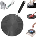 Heat Conduction Plate for Gas Stove, 10.2''Gas Stove Heat Diffuser Plate, Multifunctional Heat Diffuser for Gas Stove, Protecting Cookware/Thawing Ingredients/Detachable/with Handle (Non-removable)