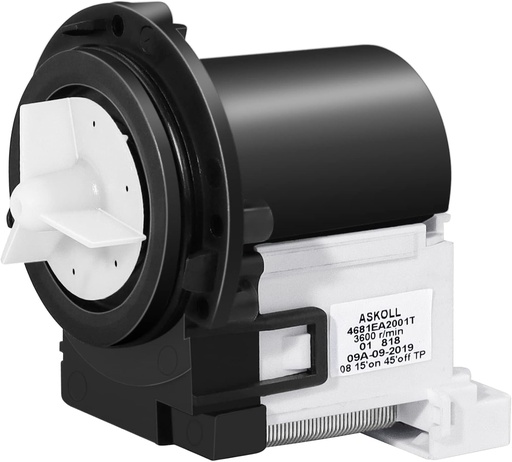 [BRSWYAQ7ABYWE33K] 4681EA2001T WM8000HVA WM8100HVA WM2077CW WM3260 Washer Drain Pump Motor OEM for LG&Kenmore Washers WM3170CW WM2101HW WM3670HW WM3670HVA WM2301HR WM2487HRMA WM3240CW WM3431HS MAH5500BWW WM0642HW