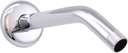 Westbrass D301-1-26 1/2" IPS x 8" Wall Mout Shower Arm with Sure Grip Flange, Polished Chrome