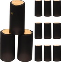 ABOOFAN 100pcs PVC Heat Shrink Capsules Wine Bottle Shrink Capsule Wine Heat Shrink Film Shrink Caps Wine Shrink Wrap Caps Wine Bottle Tops Cover Film for Wine Cellars Black