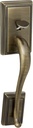 Schlage F92-ADD Addison Dummy Exterior Handleset from The F-Series, Antique Brass